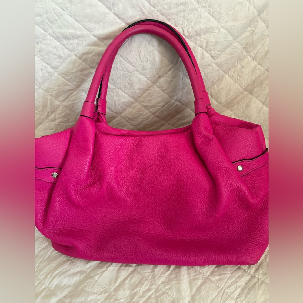 kate spade Hot Pink Pebbled Leather Shoulder Bag - Picture 2 of 8